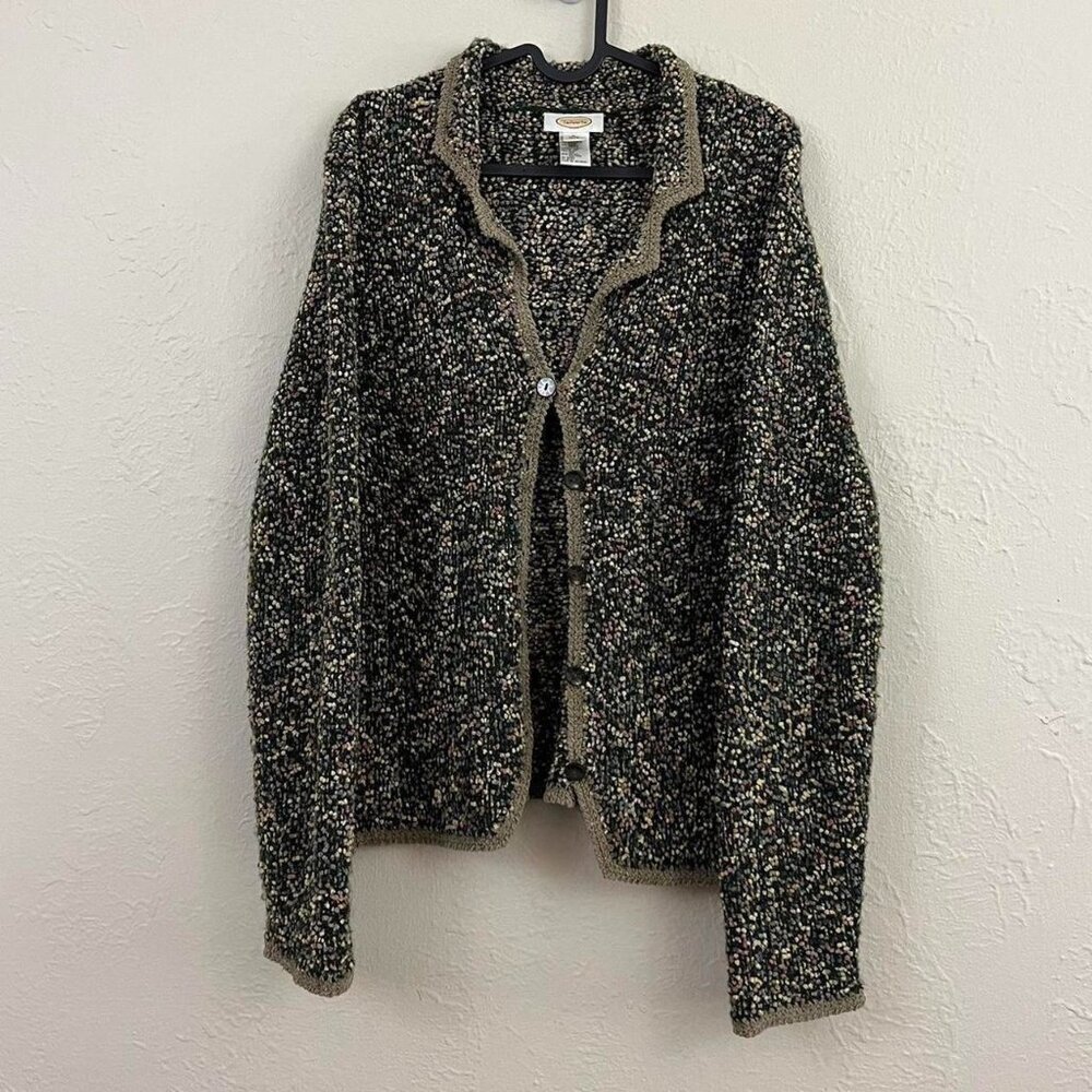 vintage 90s girly boho granola bobble knit cardigan - Picture 2 of 8